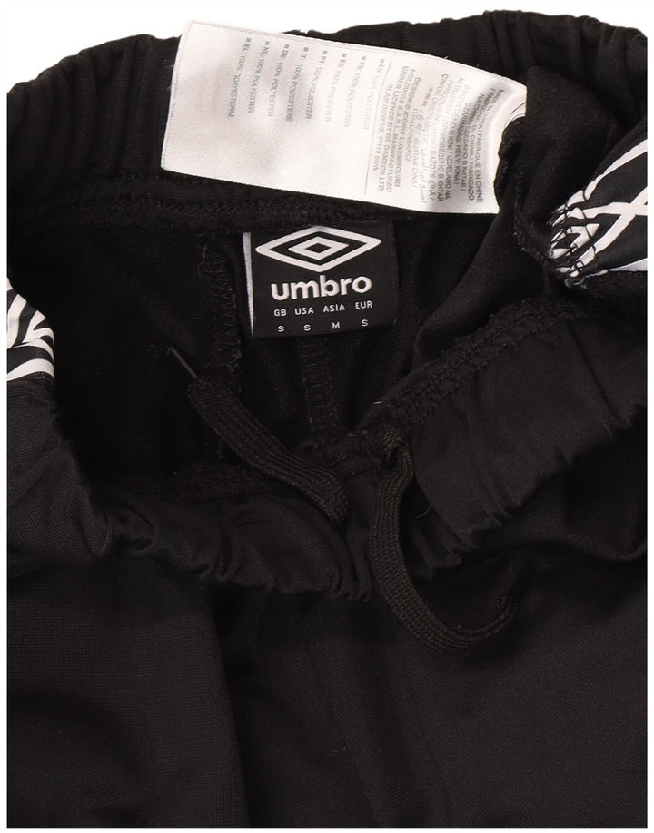 Pantaloni da tuta con grafica Umbro da uomo piccoli in poliestere nero