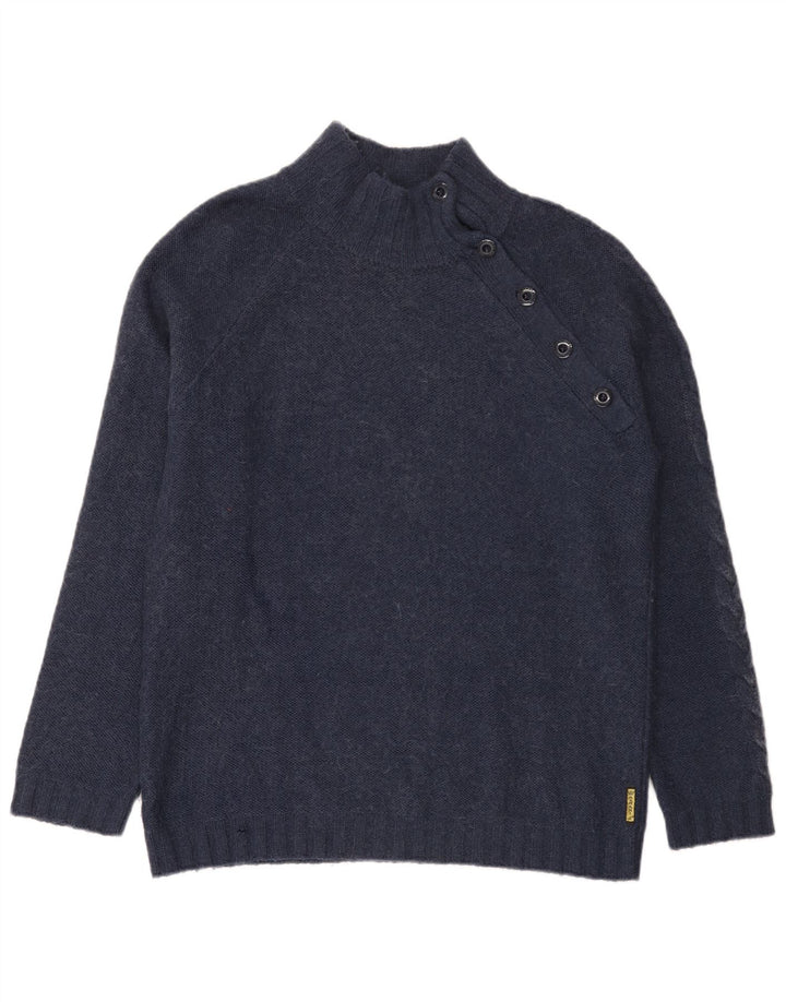 Armani Jeans Maglione da uomo con collo a bottoni 2XL Blu navy