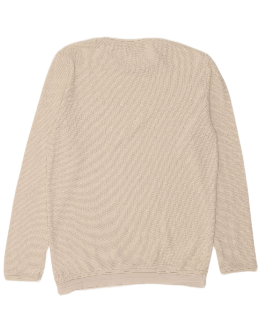Maglione maglione girocollo da uomo Zara grande bianco