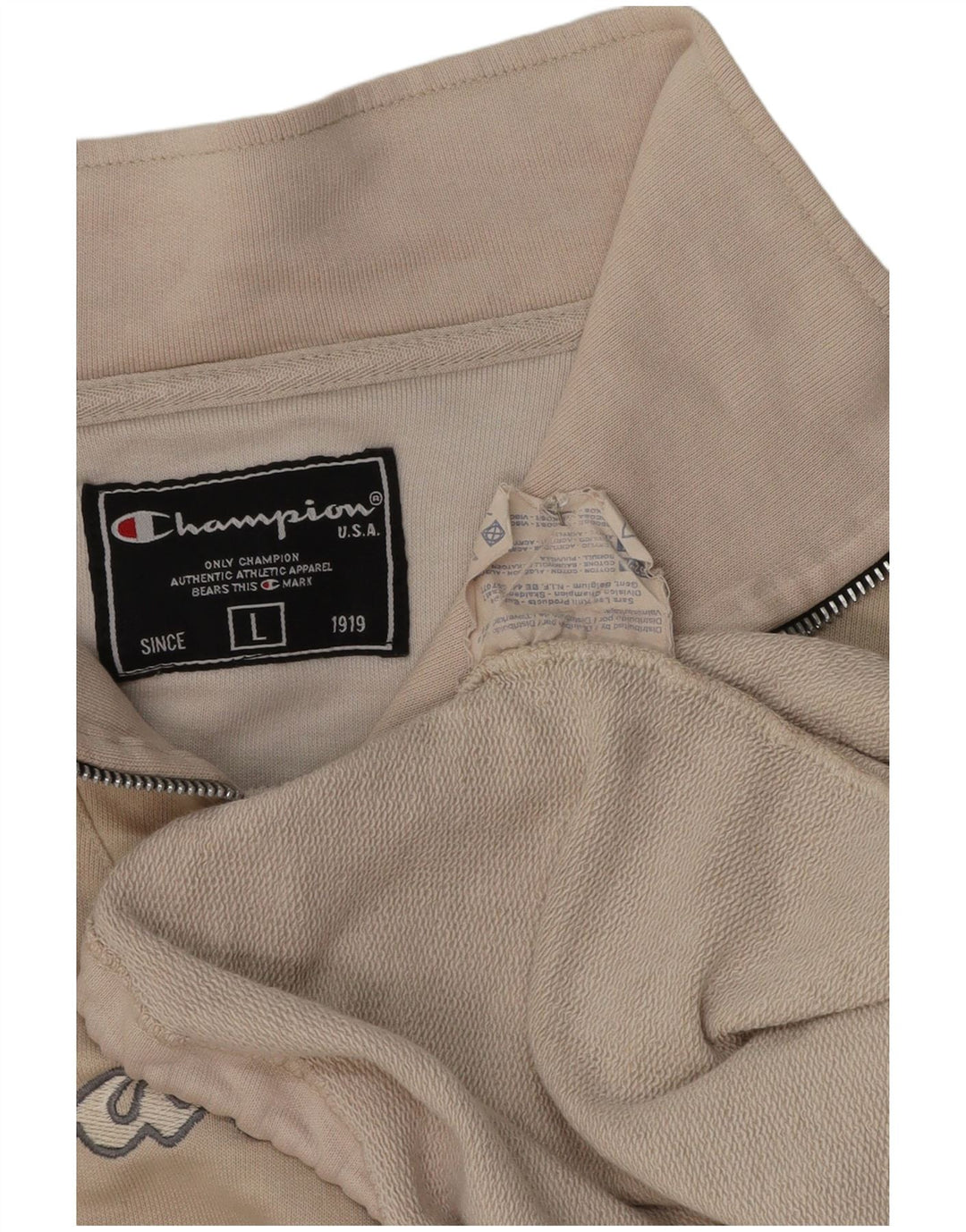 Felpa con grafica oversize da donna Champion UK 16 Large Beige