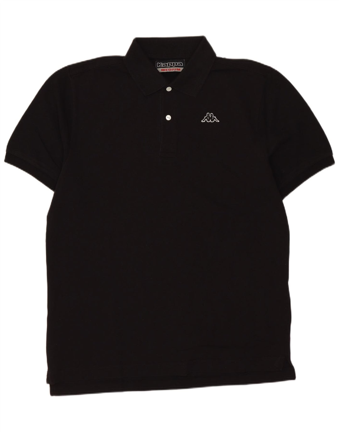 Polo Kappa Uomo Media Nera In Cotone