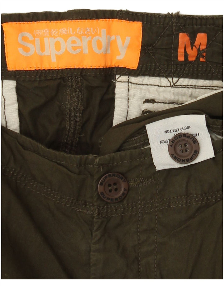 Pantaloncini cargo da uomo Superdry medi W30 in cotone kaki