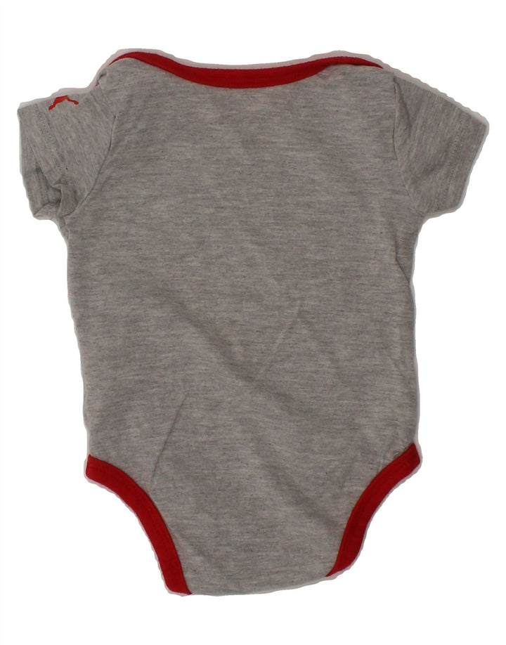 PUMA Baby Boys Graphic Bodysuit 0-3 Months Grey Vintage Puma and Second-Hand Puma from Messina Hembry 