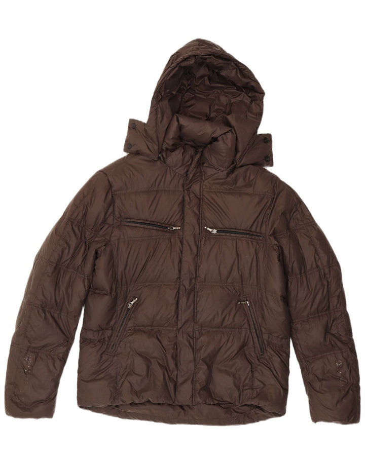 Giubbotto imbottito con cappuccio Brema Uomo IT 52 XL Nylon Marrone