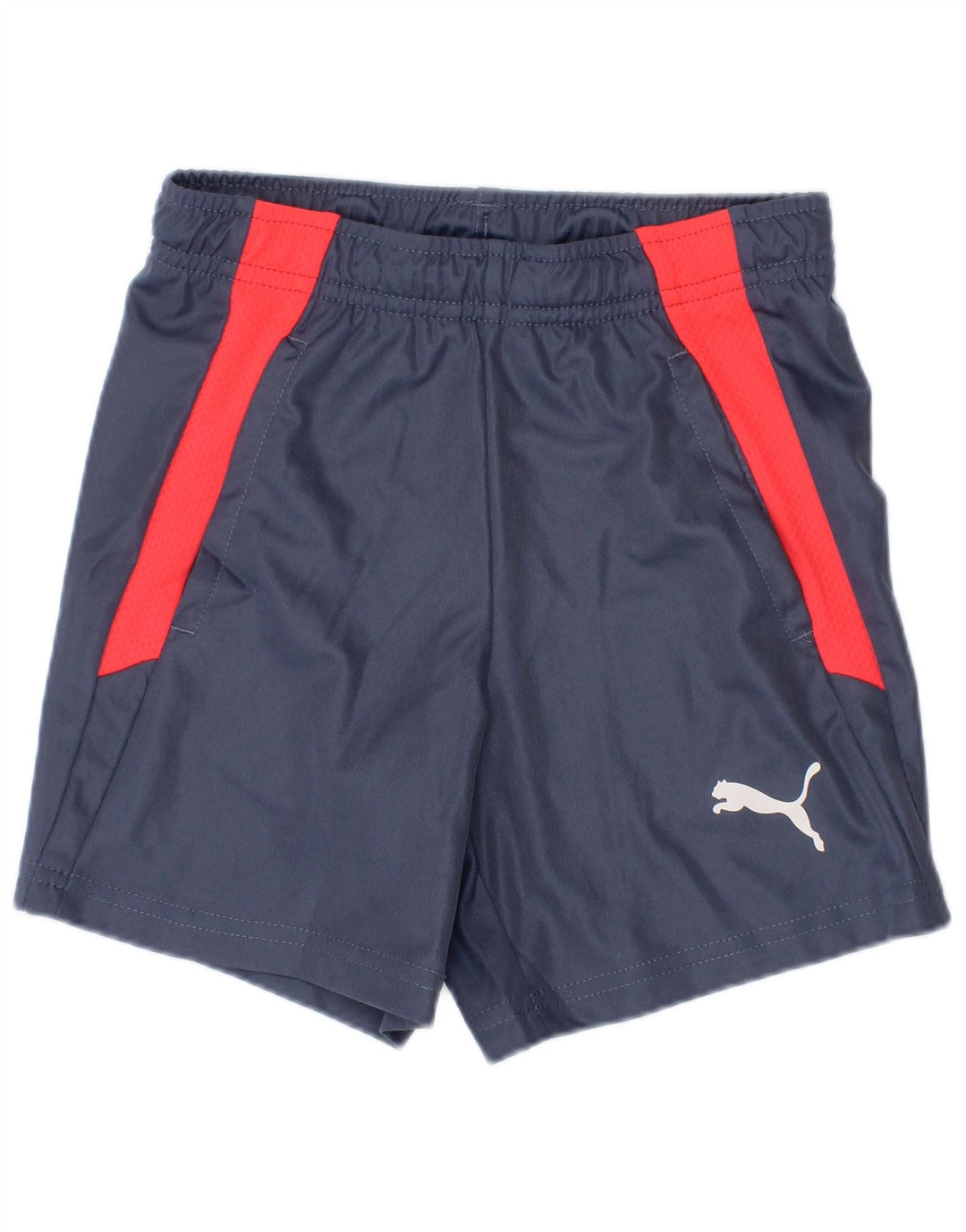 Pantaloncini sportivi Puma da bambino 5-6 anni in poliestere color block blu navy