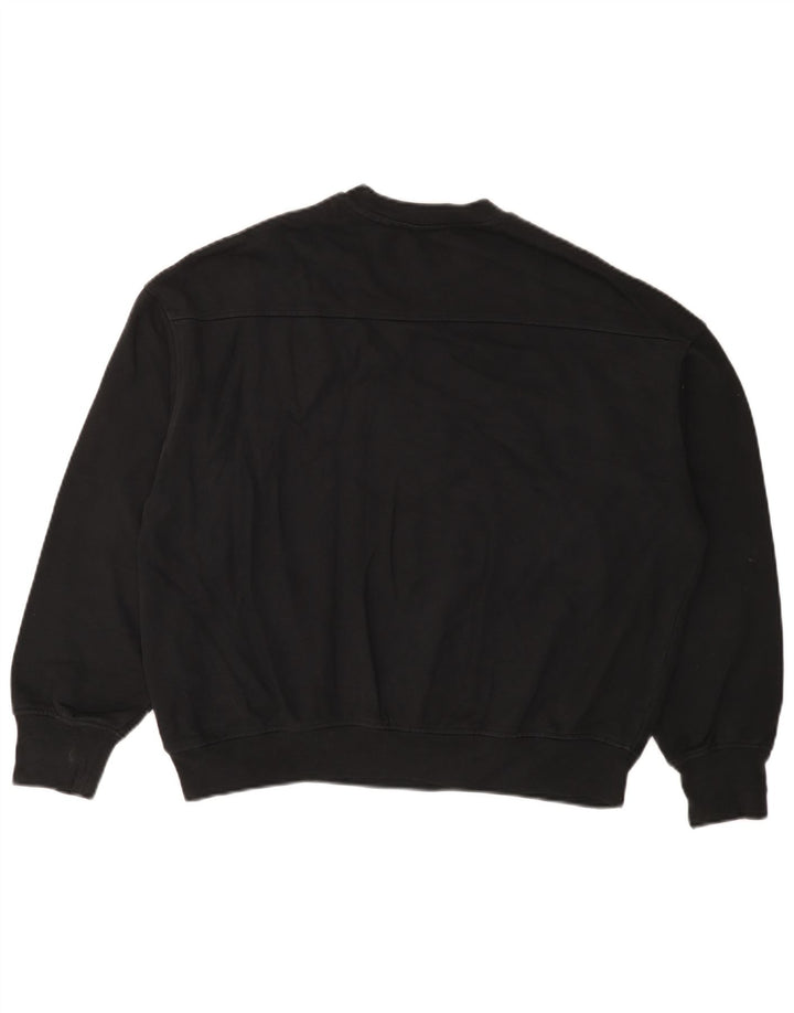 Felpa oversize da donna Levi's UK 6 XS cotone nero