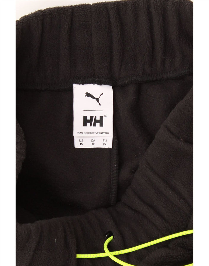 PUMA Mens Fleece Tracksuit Trousers Joggers XS  Black Polyester Vintage Puma and Second-Hand Puma from Messina Hembry 