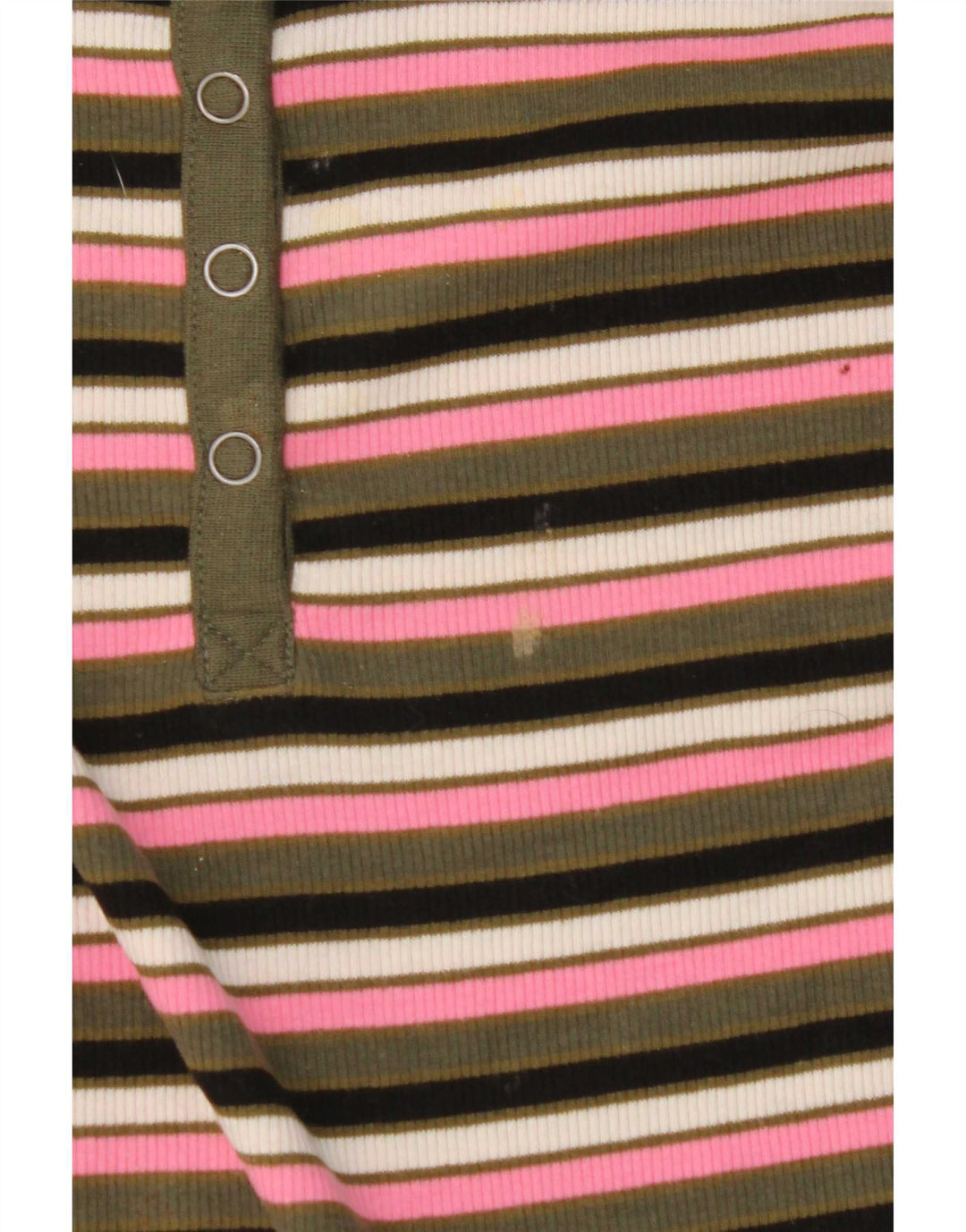 Top a maniche lunghe da donna Marks & Spencer UK 10 piccolo a righe multicolore
