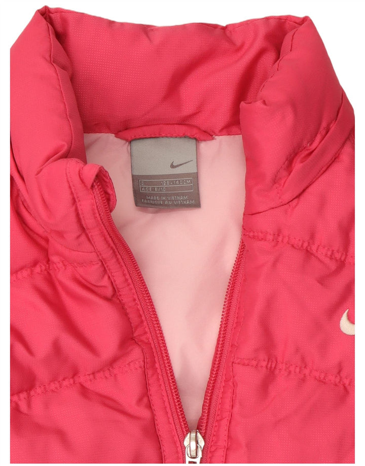 Gilet imbottito Nike per ragazze 8-9 anni piccolo rosa