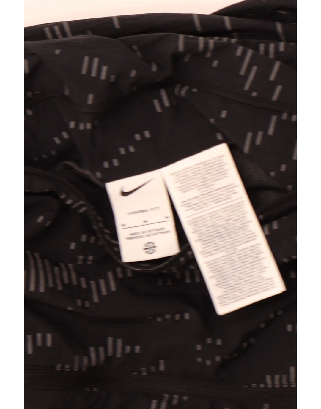 Giacca da ginnastica reversibile NIKE Therma-Fit da uomo, media, a righe nere