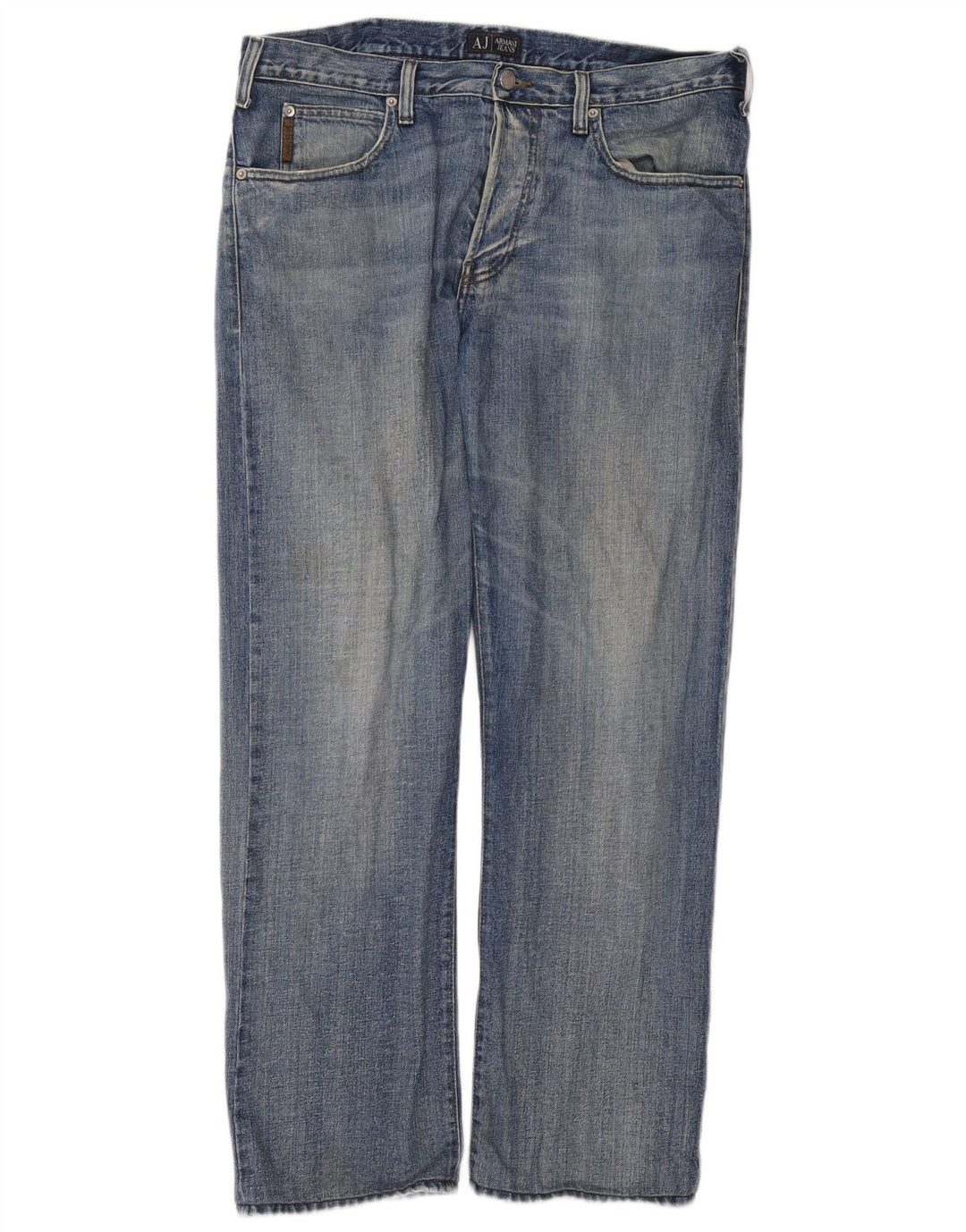 Jeans dritti da uomo Armani W36 L34 cotone blu