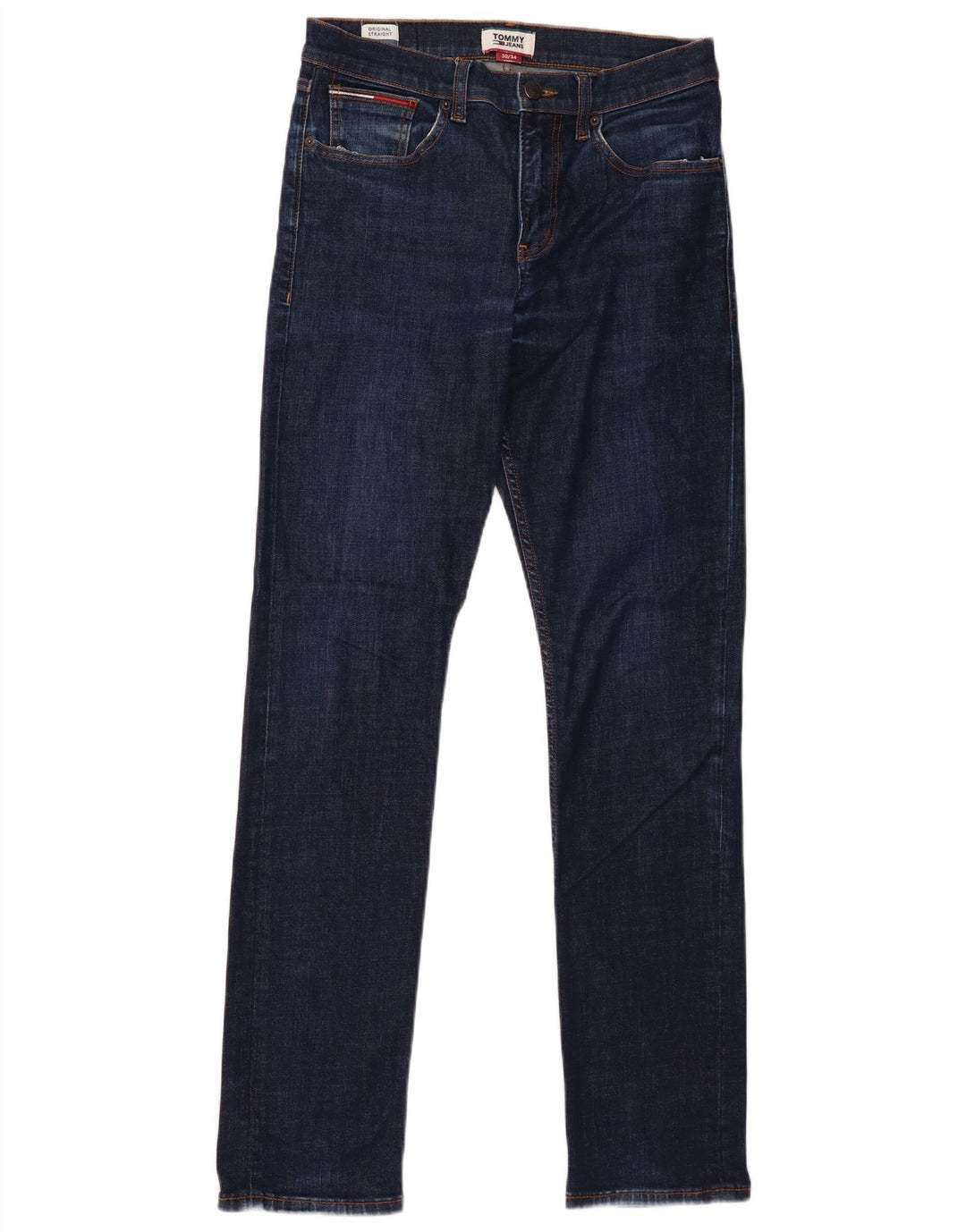 Jeans dritti da uomo Tommy Hilfiger W30 L34 Blu Navy
