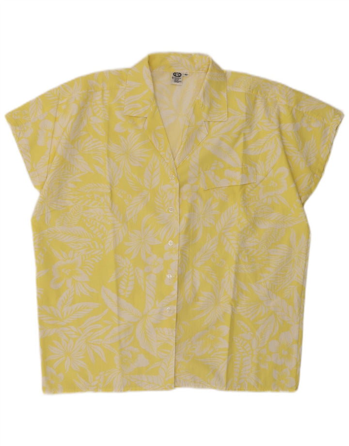 C&A Camicetta oversize a maniche corte da donna EU 40 Giallo medio floreale