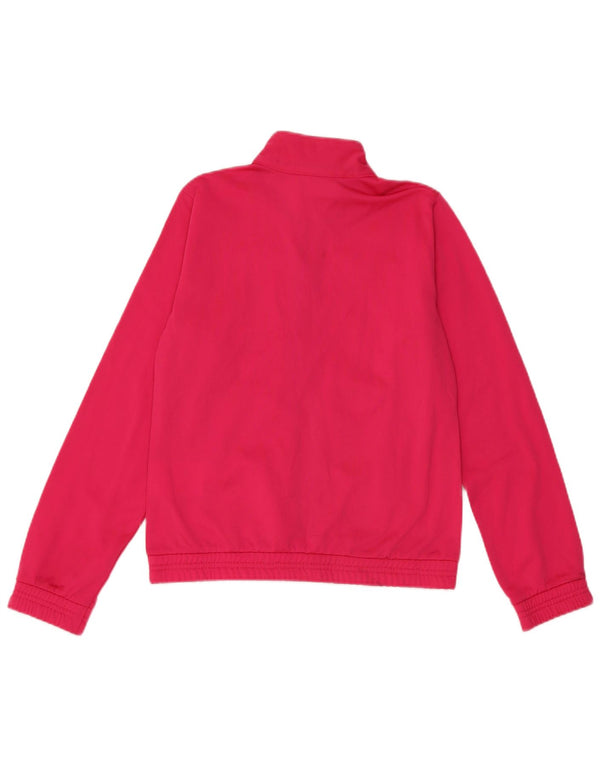 Giacca superiore della tuta da ragazza Champion 11-12 anni, grande, rosa, in poliestere