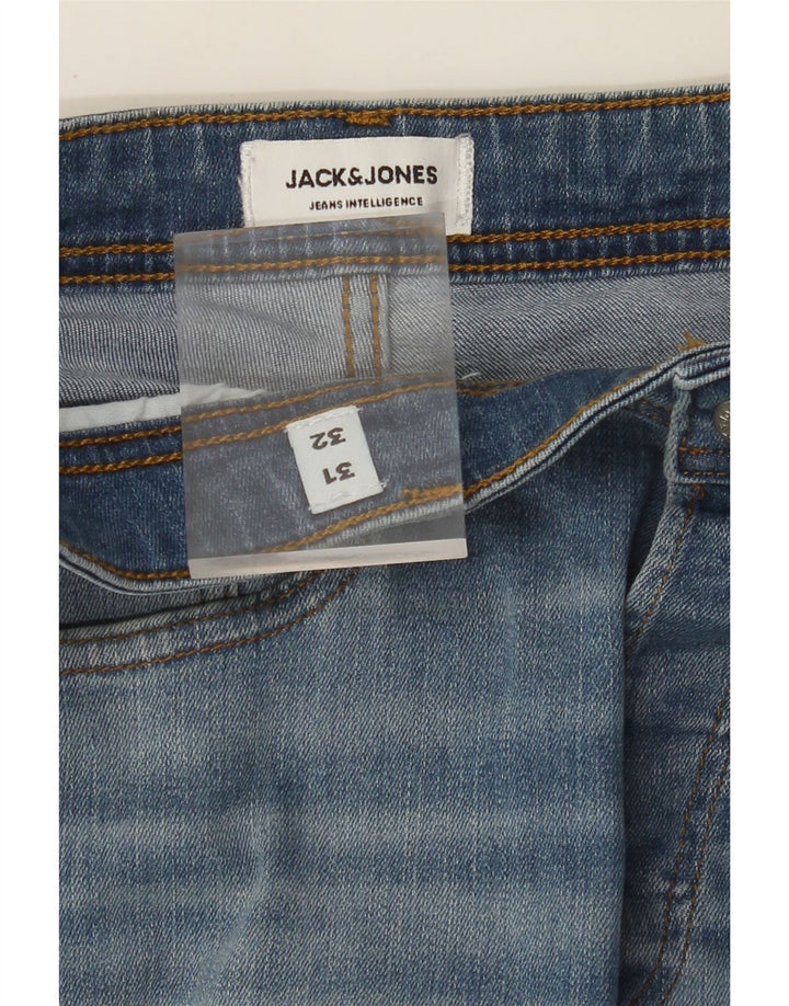 JACK & JONES Jeans dritti da uomo W31 L32 in cotone blu