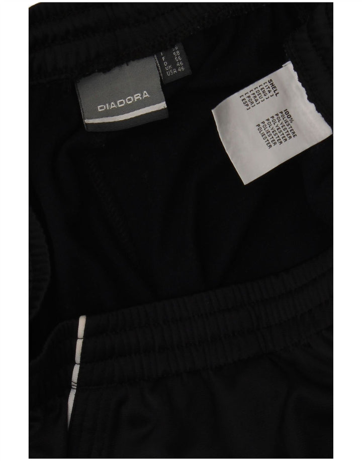Pantaloni da tuta da uomo DIADORA UK 46 XL Nero Poliestere