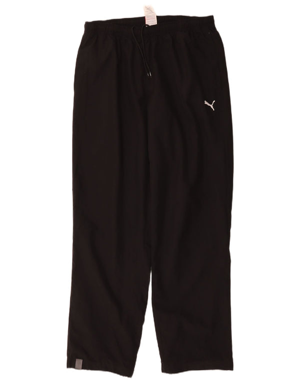 Pantaloni da tuta grafica da uomo Puma Large neri in poliestere