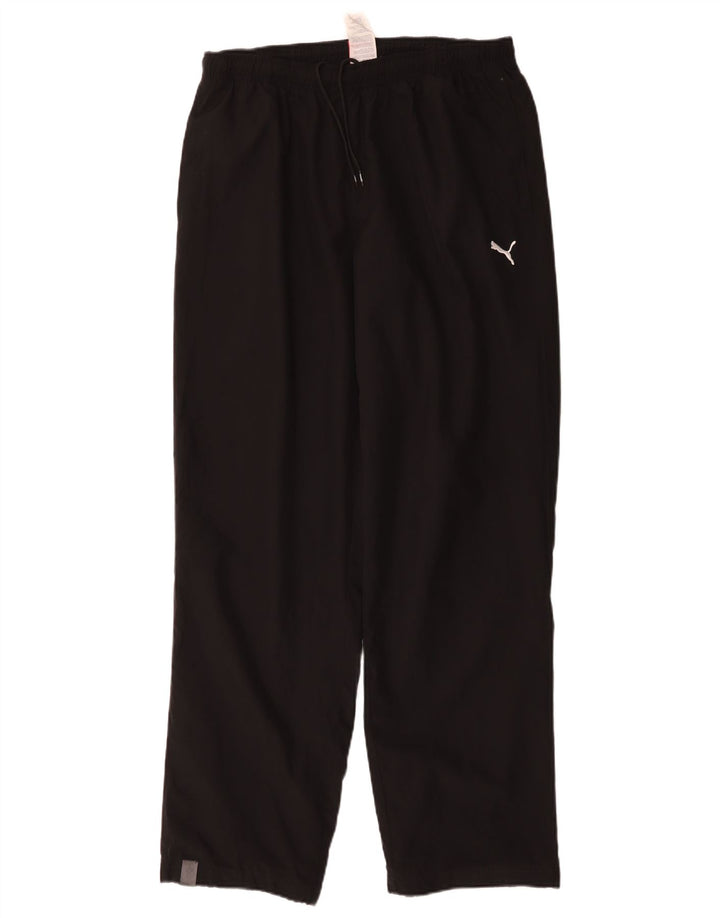 Pantaloni da tuta grafica da uomo Puma Large neri in poliestere
