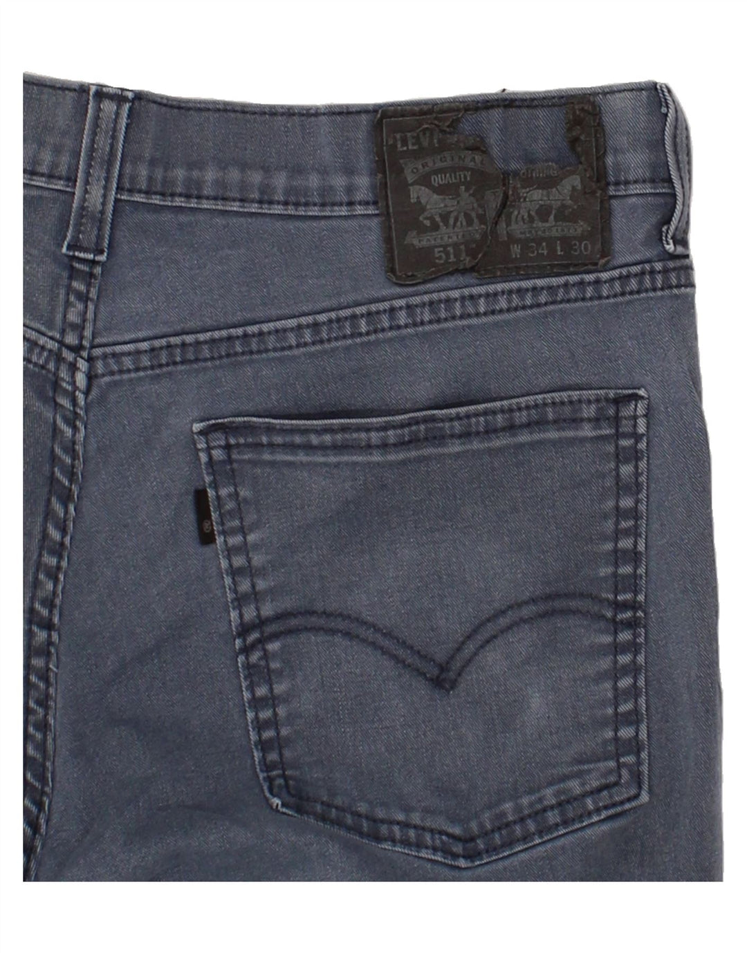 LEVI'S Womens 511 Slim Jeans W34 L30 Blue Cotton Vintage Levi's and Second-Hand Levi's from Messina Hembry 