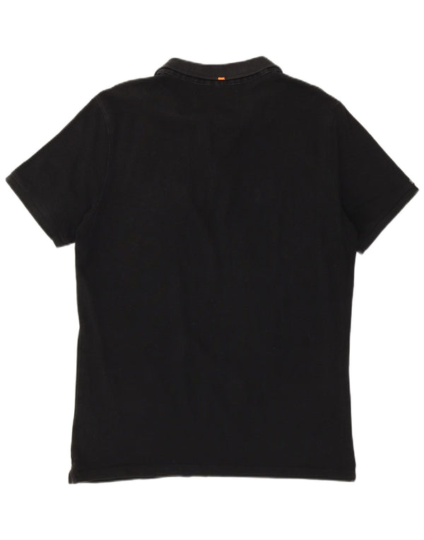 Polo da uomo SUPERDRY XL in cotone nero