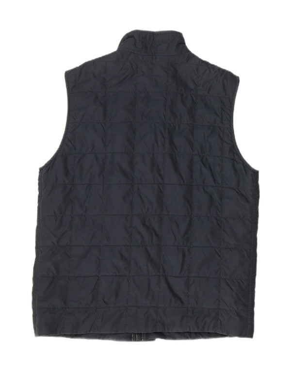 AMERIGO VESPUCCI Mens Padded Gilet UK 40 Large Navy Blue Polyester