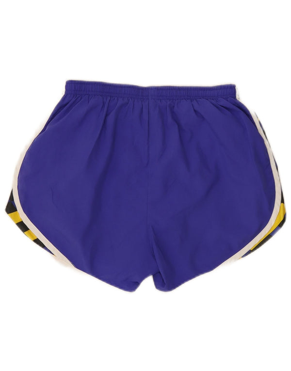 Pantaloncini sportivi Nike da donna UK 8/10 Piccolo poliestere geometrico viola