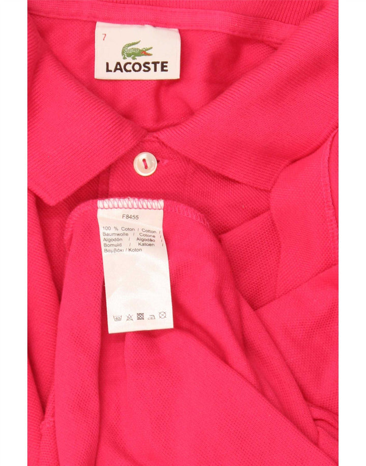 Polo da uomo Lacoste taglia 7 2XL cotone rosa