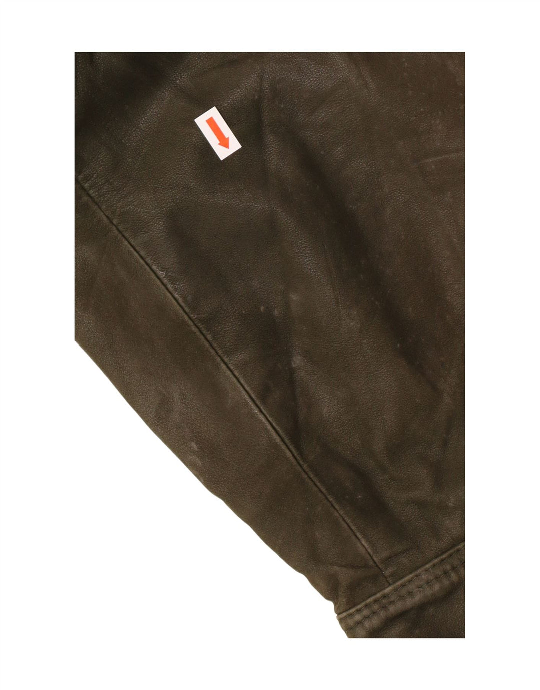 Giacca in pelle vintage da uomo IT 52 XL in pelle kaki