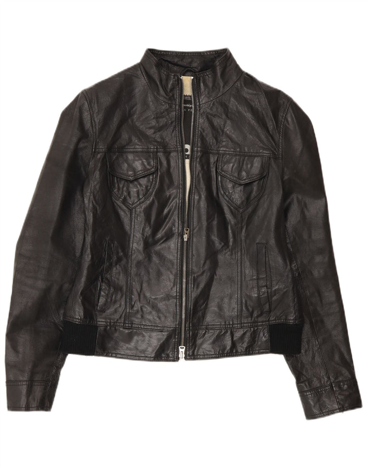 Giacca In Pelle Donna Conbipel IT 44 Media Nera