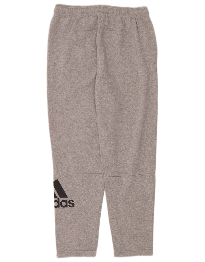 Pantaloni da tuta grafica da uomo Adidas Large in cotone grigio