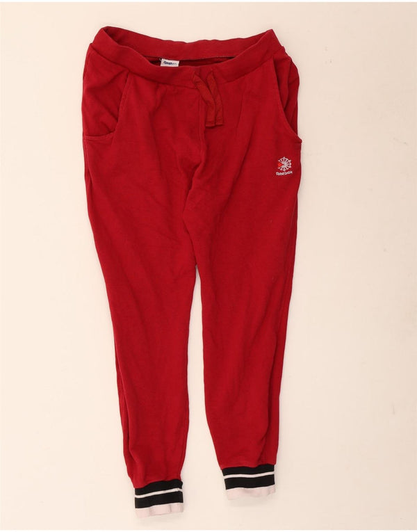 Pantaloni da tuta da uomo Reebok Joggers Small Rosso Colorblock in cotone