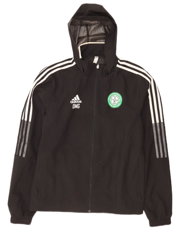 Giacca sportiva da uomo Adidas Celtics con cappuccio XS nera in poliestere