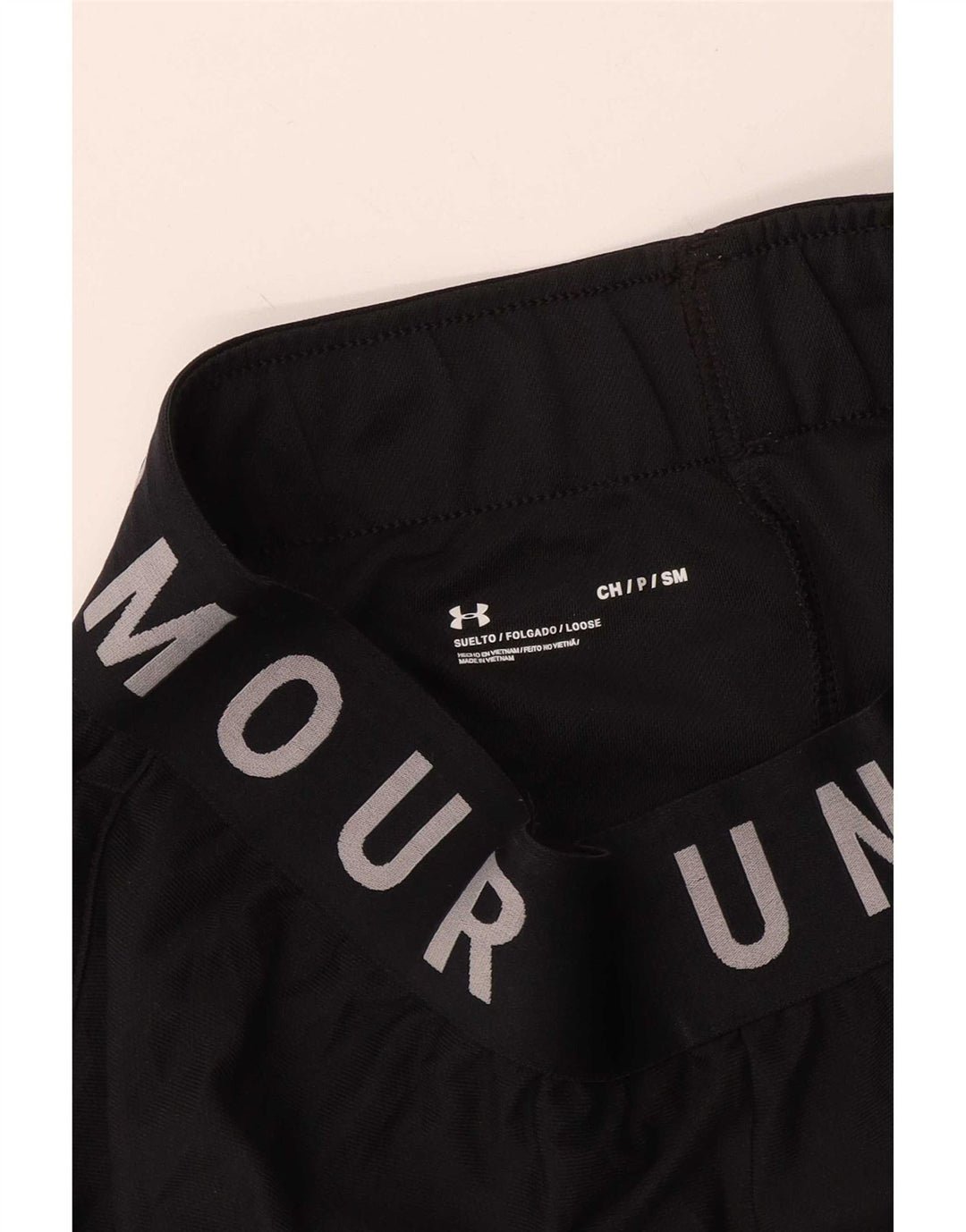 Pantaloncini sportivi grafici da uomo Under Armour piccoli neri