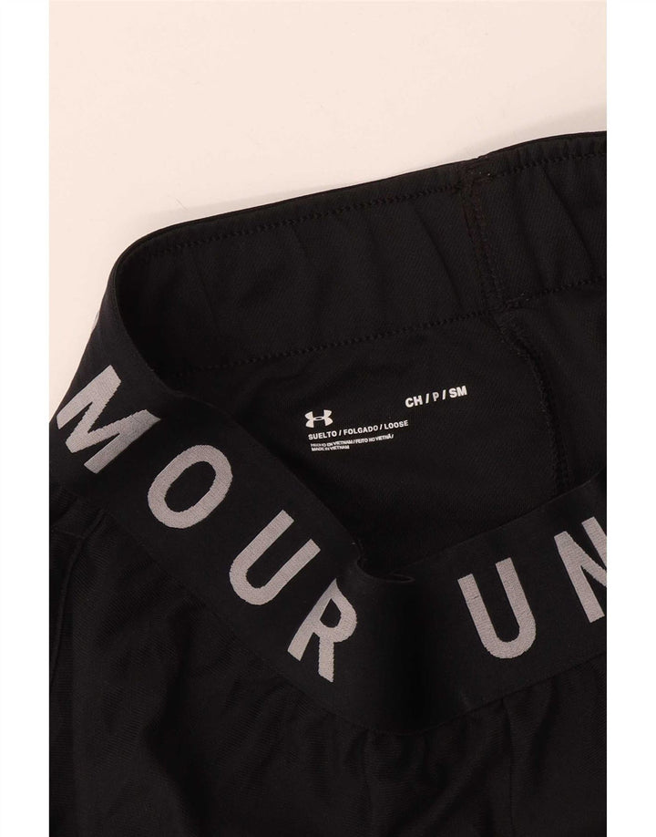 Pantaloncini sportivi grafici da uomo Under Armour piccoli neri