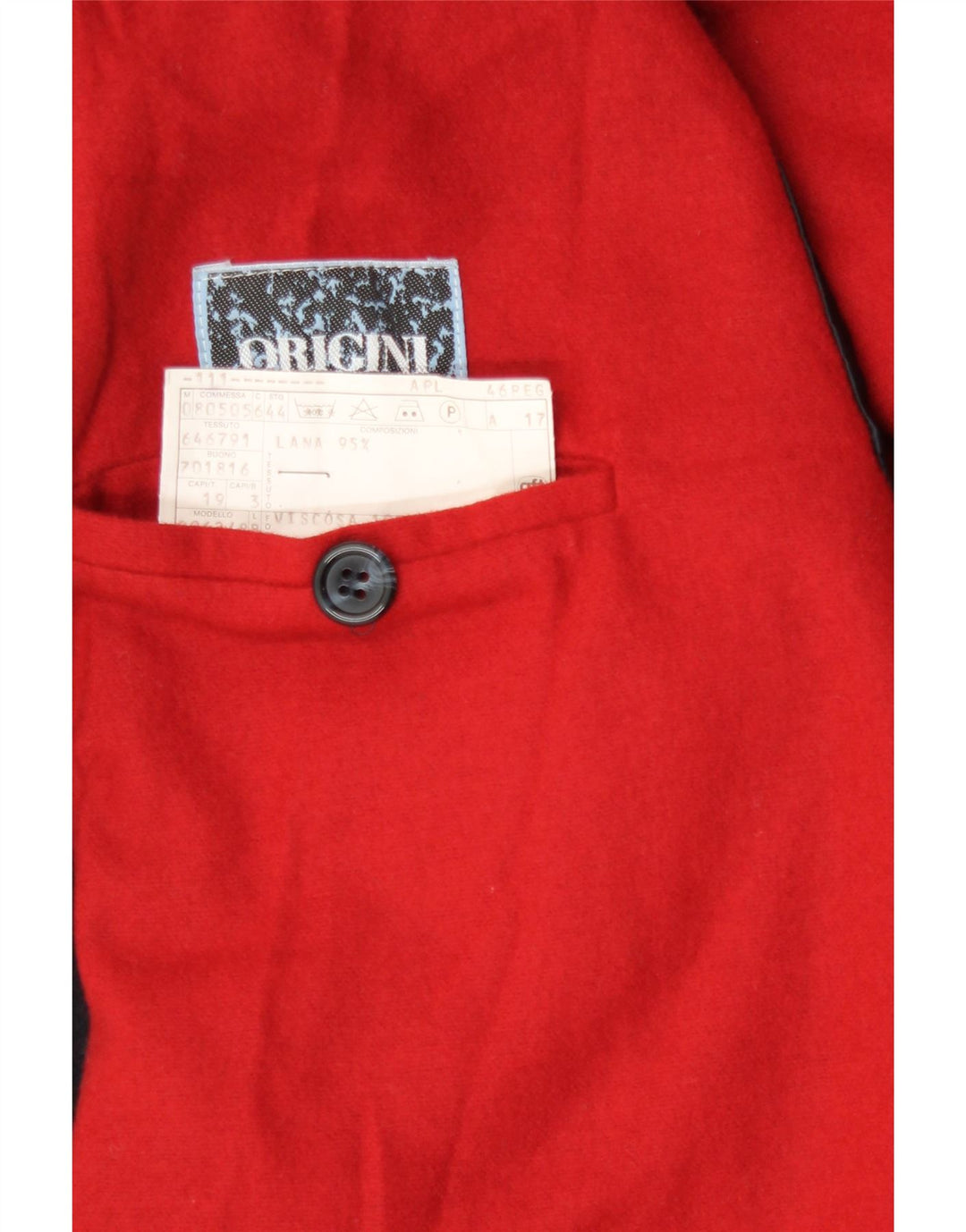 Cappotto doppiopetto vintage da uomo vestibilità regolare IT 46 piccolo in lana blu navy