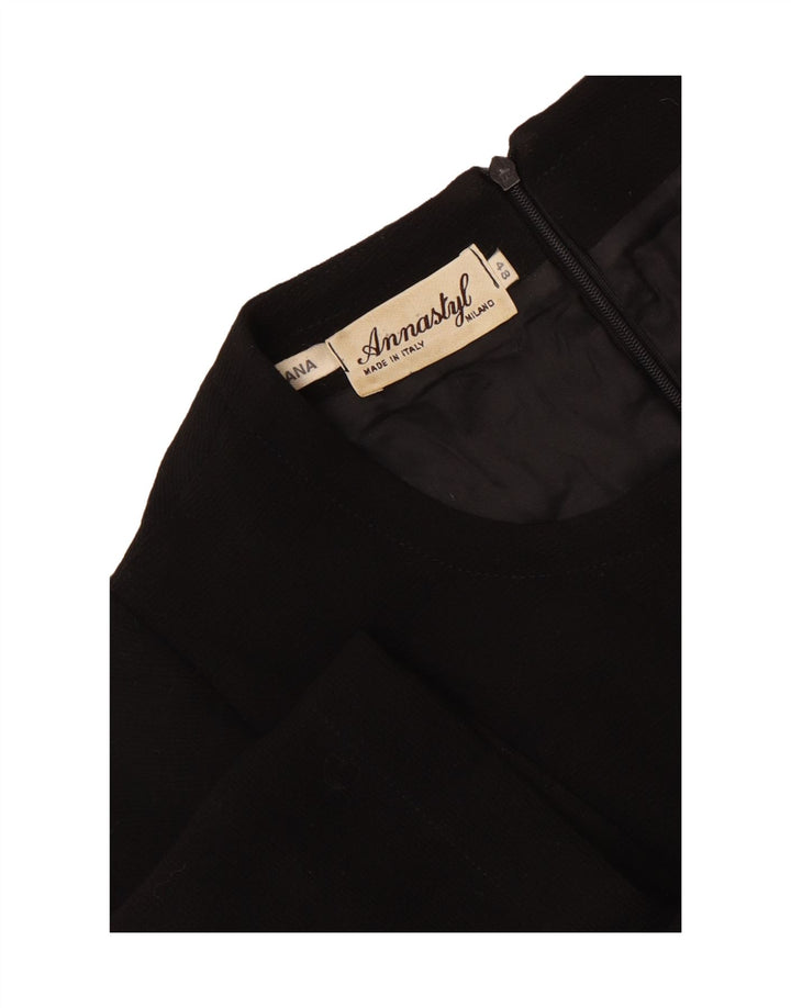 Abito tubino vintage da donna IT 48 XL Nero