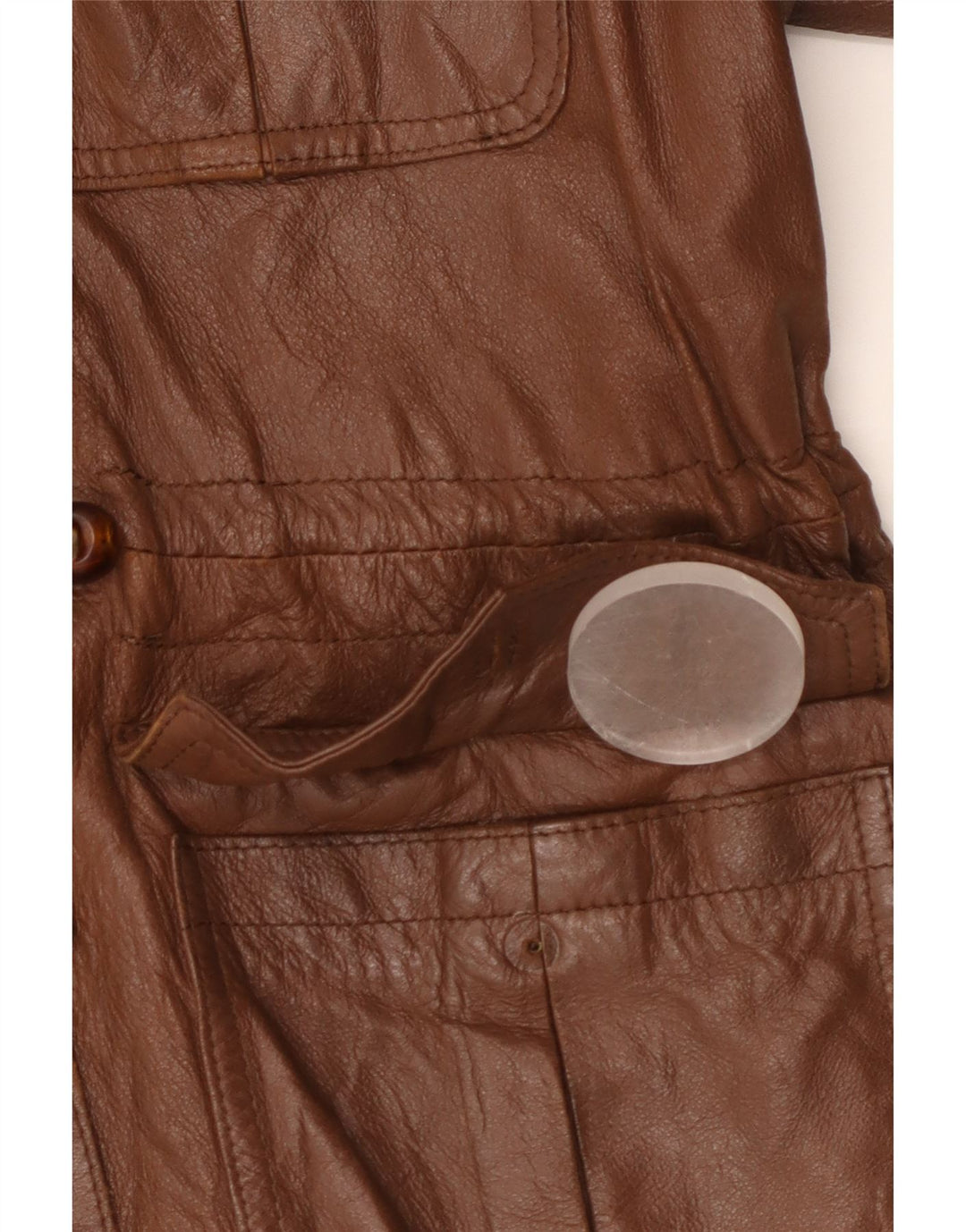 Giacca in pelle militare da donna Erika IT 44 Marrone medio
