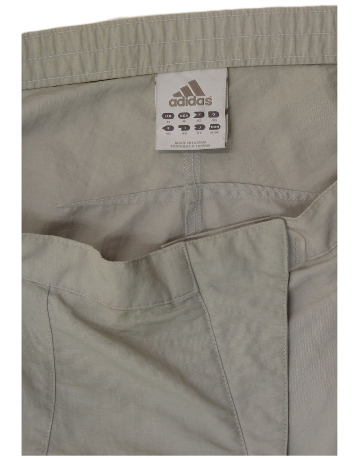 Pantaloni da tuta ADIDAS Capri da donna UK 14 Sport in poliammide verde medio