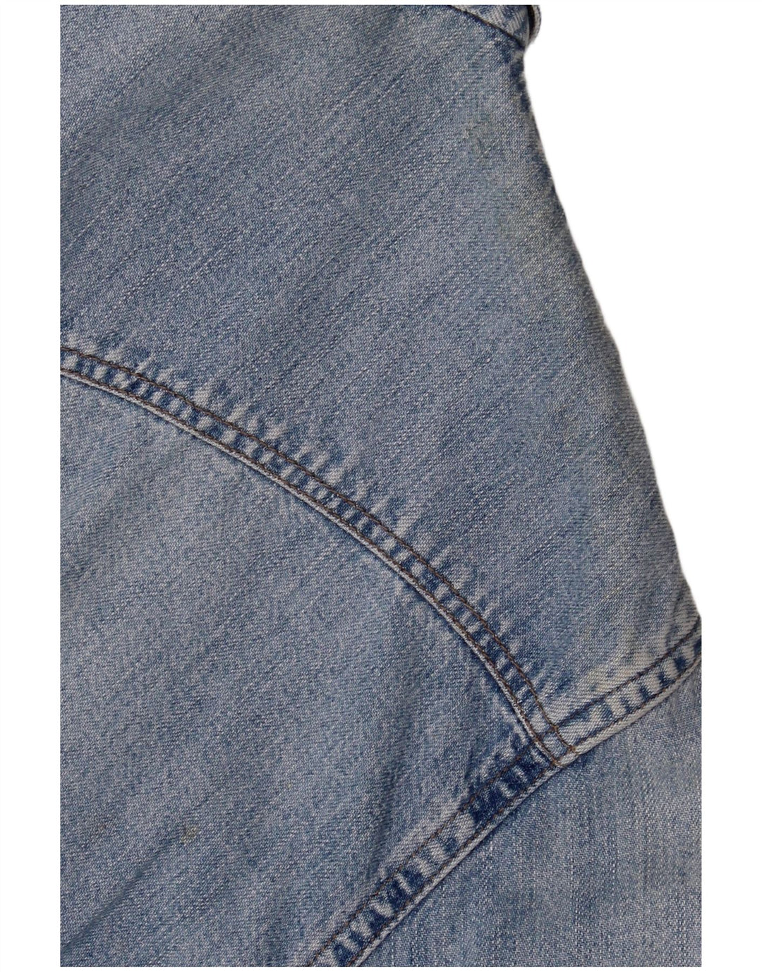 Camicia di jeans da donna BENETTON UK 14 Cotone blu medio