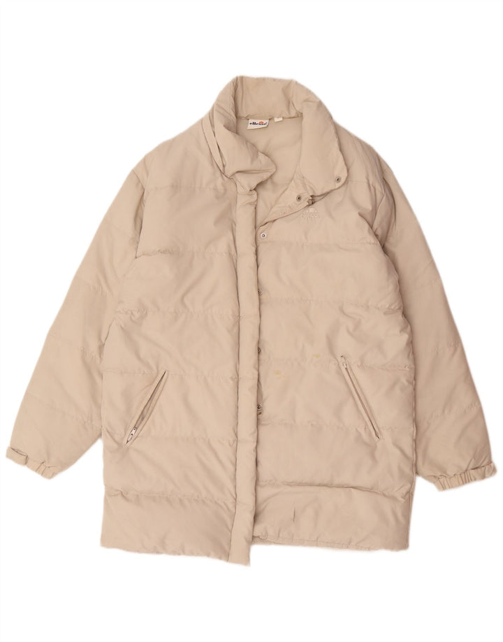 Cappotto imbottito oversize da donna Ellesse UK 14 Poliestere beige medio