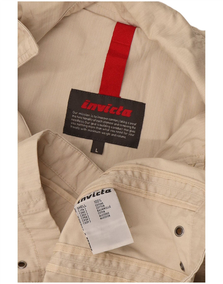 Giubbotto bomber da uomo Invicta UK 40 grande cotone beige