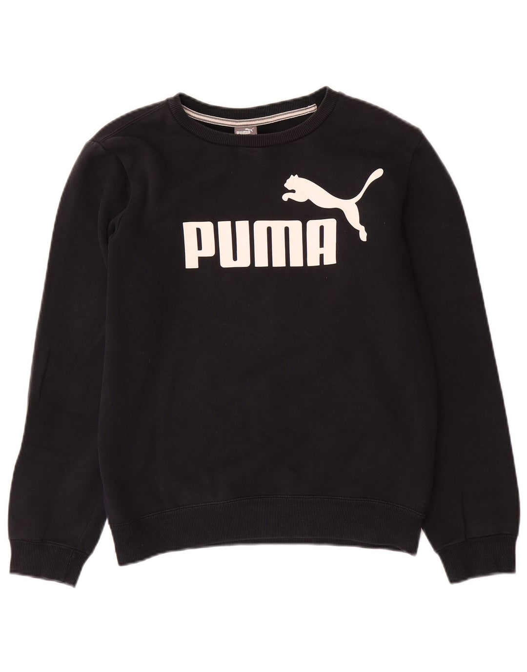 Felpa grafica PUMA per ragazze 13-14 anni in cotone nero