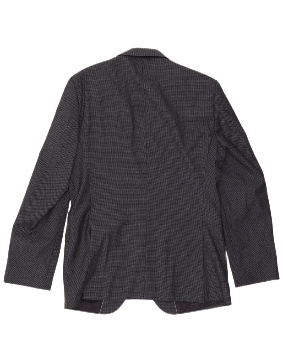 Giacca blazer da uomo a 2 bottoni Hugo Boss EU 48 lana pied de poule grigio medio
