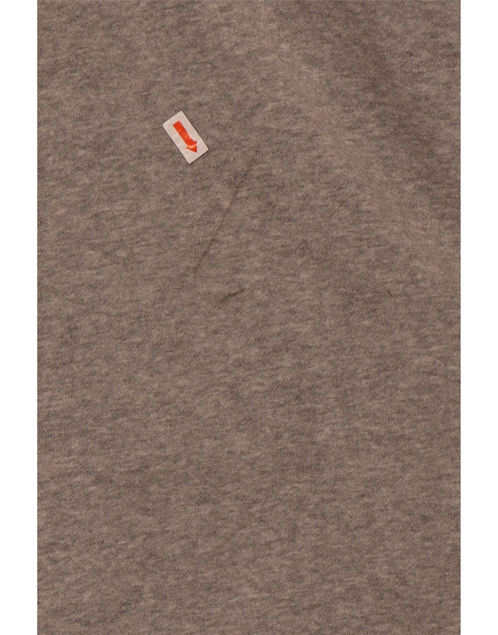 Felpa con cappuccio da uomo Nike Small in cotone grigio