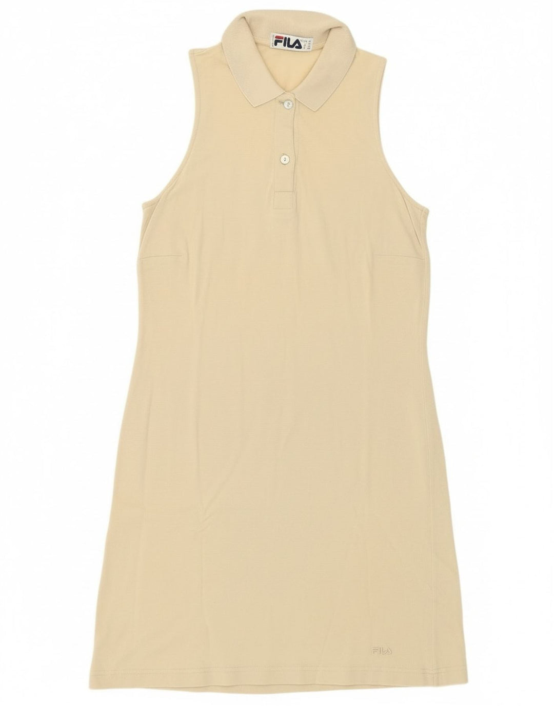 Abito polo smanicato da donna Fila IT 44 cotone beige medio