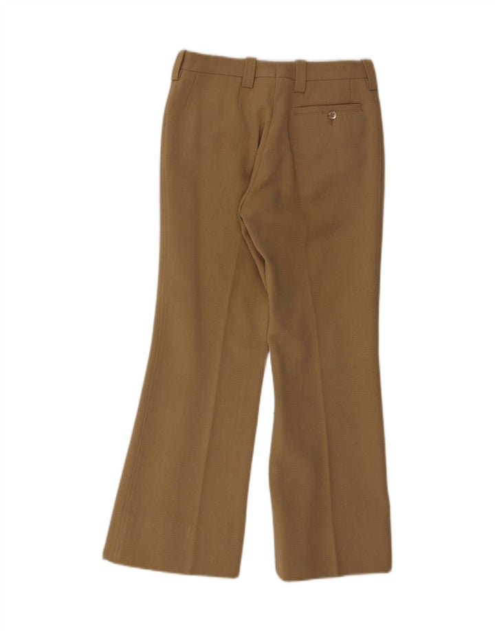 Pantaloni da abito vintage da donna bootcut IT 44 medio W27 L27 Beige