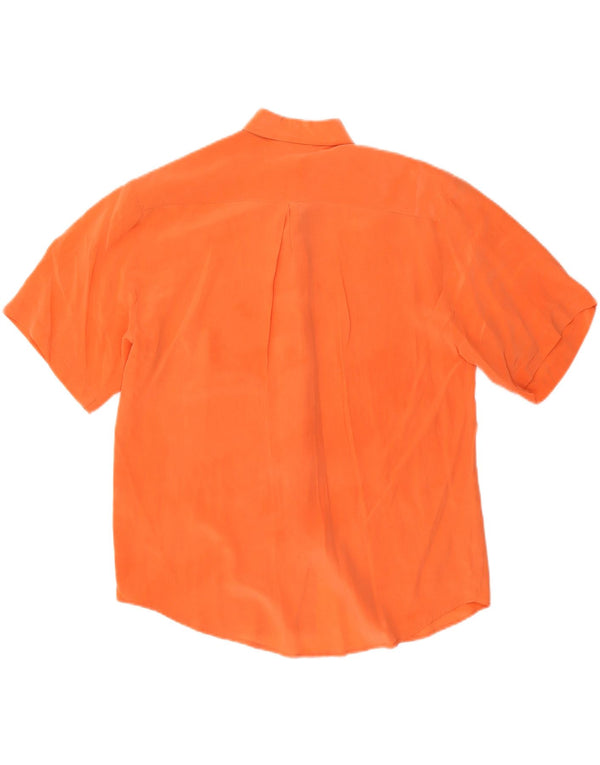 Camicetta a maniche corte da donna Tiffany UK 18 XL Seta arancione