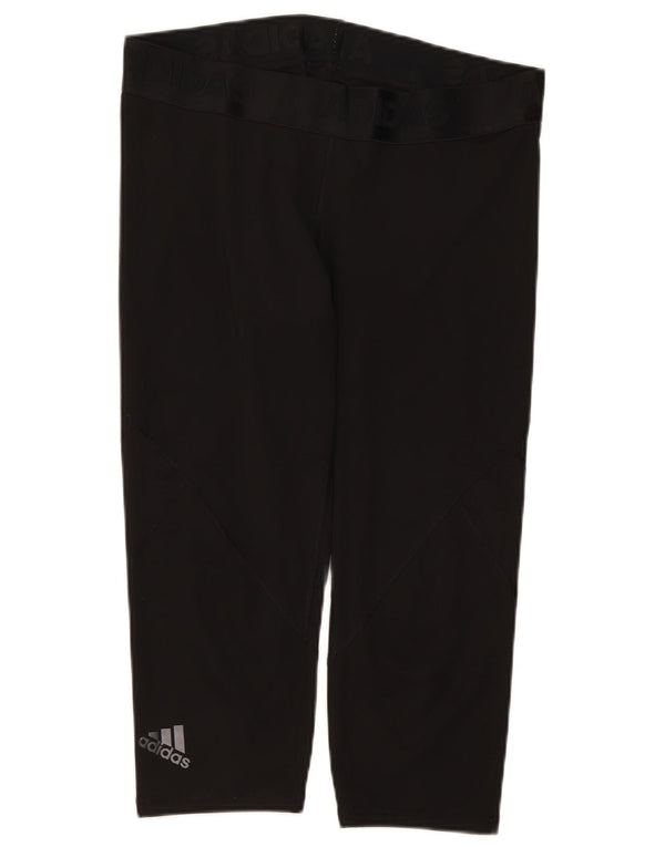 Leggings Adidas Climacool Graphic Capri da donna UK 20/22 XL Nero