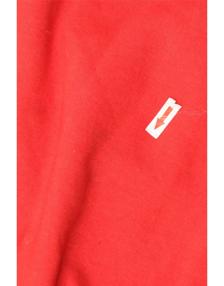 Felpa oversize da donna Zara UK 10 piccola rossa in poliestere