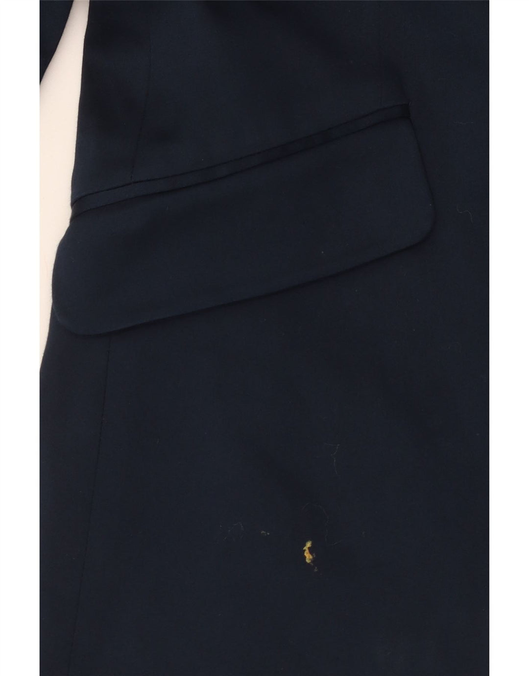 Giacca blazer a 1 bottone Marks & Spencer da donna UK 10 piccola in cotone blu navy